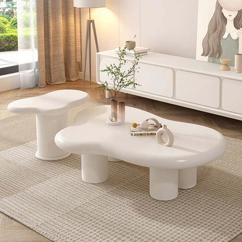 Leilani Stylish TV Stand, Cream - Image 4