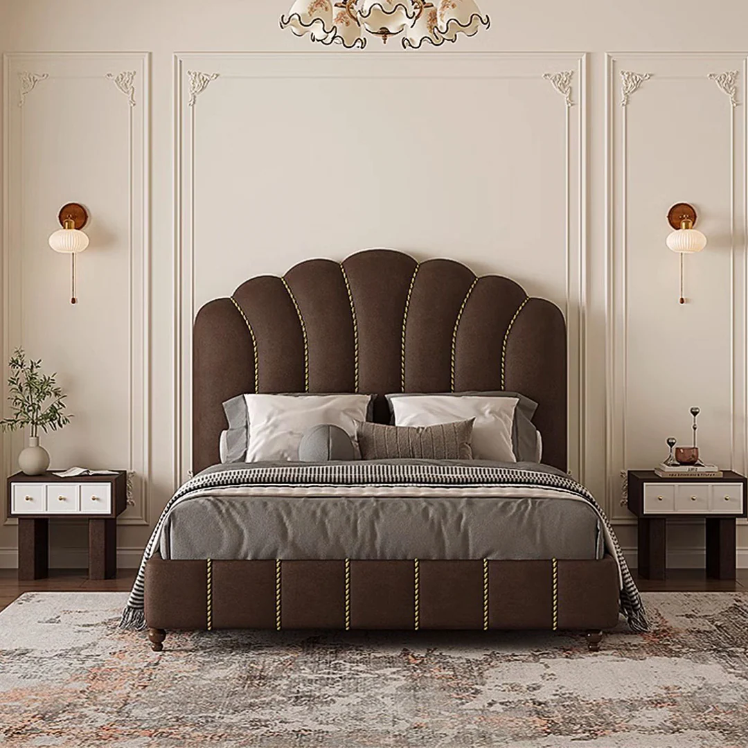 Leocadia King Size Bed, Super King Size Bed, Velvet - Image 3