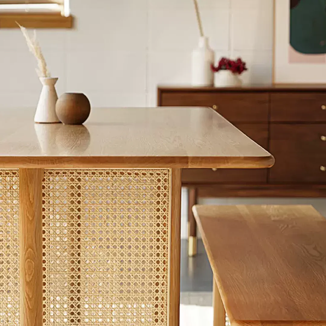 Leocadia Solid Wood Dining Table - Image 4