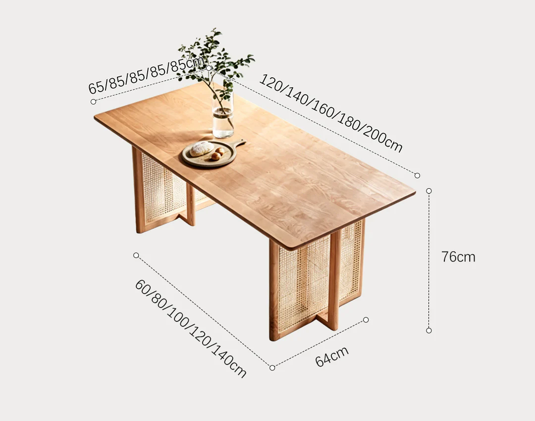 Leocadia Solid Wood Dining Table - Image 9