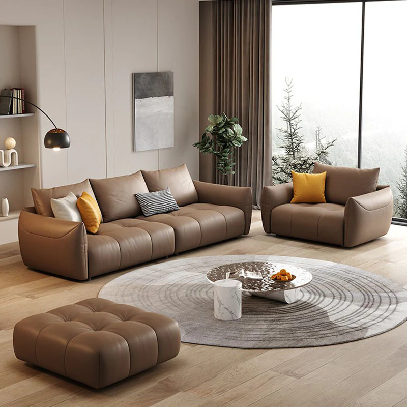 Levi Italia Two Seater, Three Seater, Four Seater Sofa, Brown - Image 4