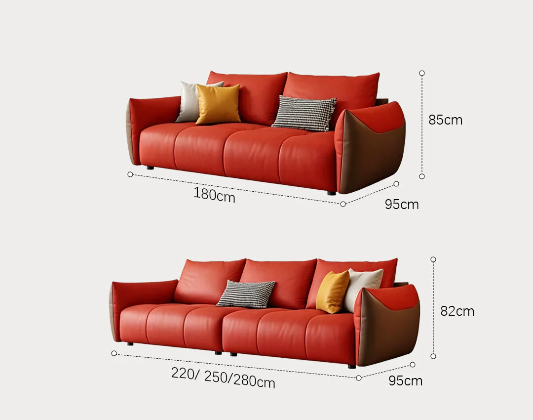 Levi Italia Two Seater, Three Seater, Four Seater Sofa, Brown - Image 7