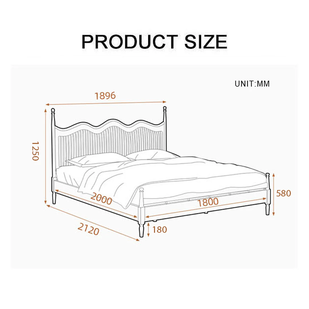 Liam Super King Size Bed, Wood - Image 6