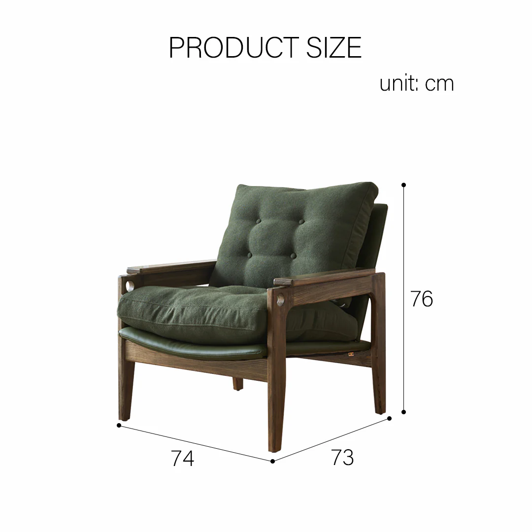 Lichtenstein Lounge Chair, Armchair, Solid Wood - Image 9