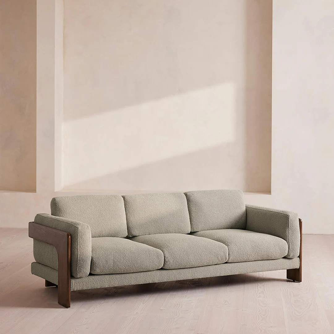 Liwanag Three Seater Sofa, Boucle - Image 8