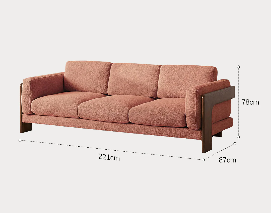 Liwanag Three Seater Sofa, Boucle - Image 9