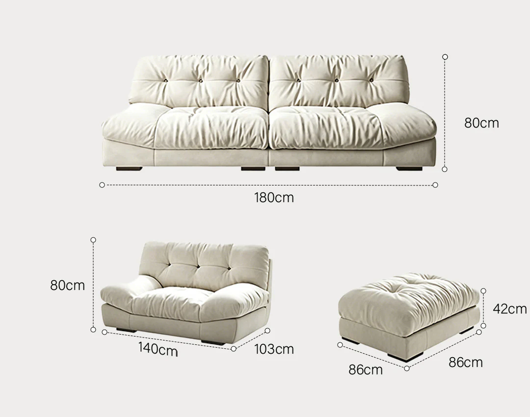 Mabel Two Seater Sofa, Three Seater, Four Seater Sofa, Leathaire - Image 10