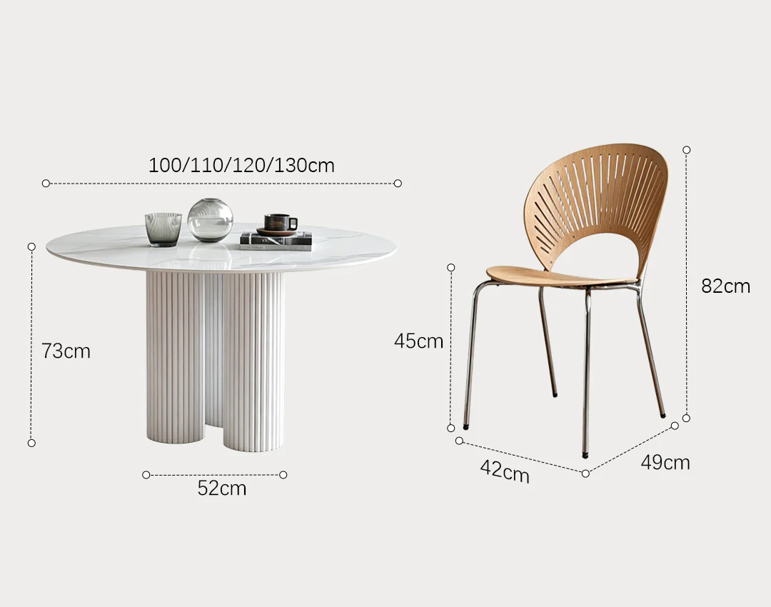 Madge Margaret Round Dining Table, Sintered Stone - Image 10