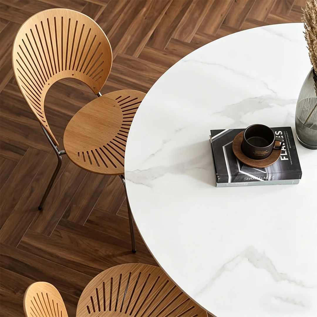 Madge Margaret Round Dining Table, Sintered Stone - Image 7