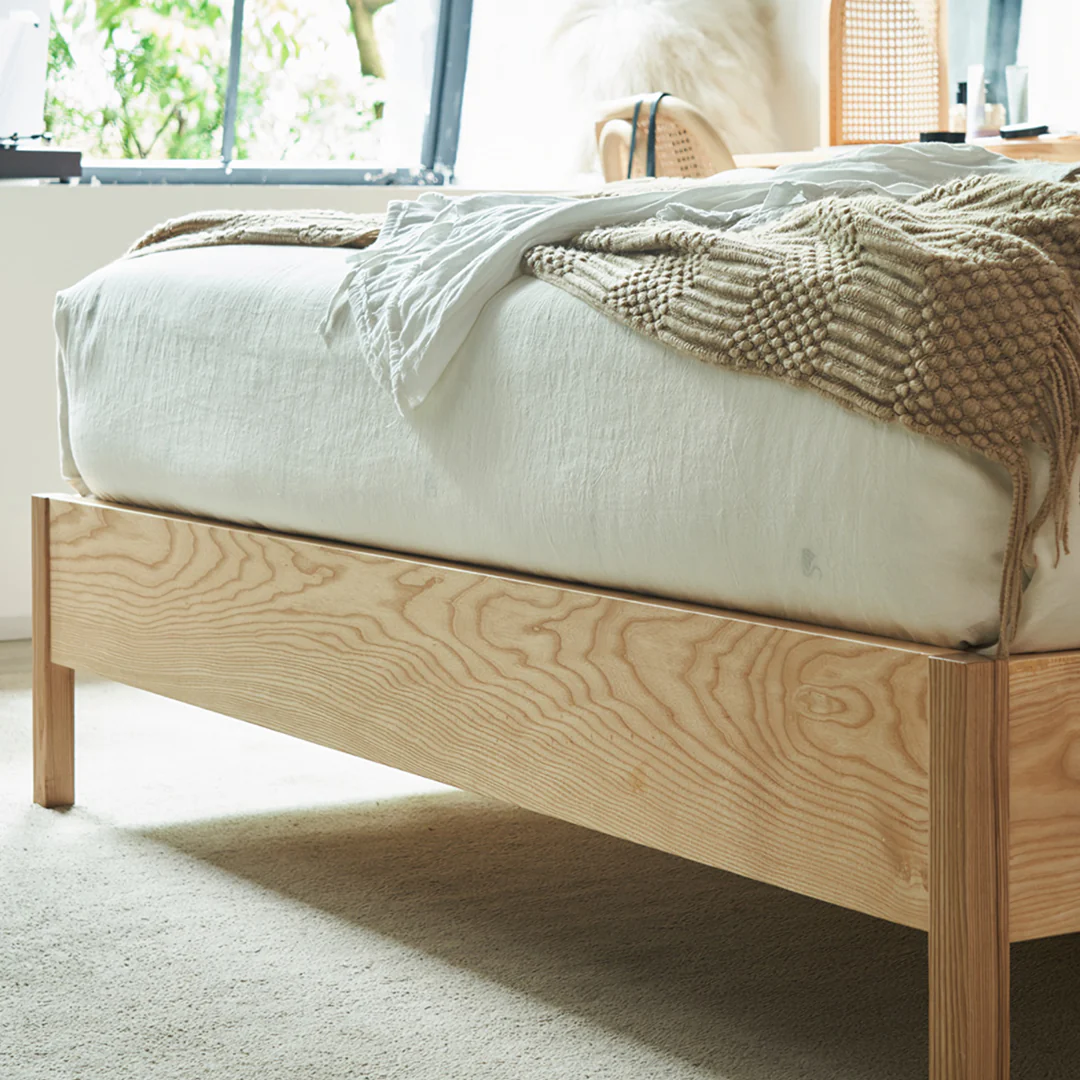 Mason King Size Bed, Superking Size Bed, Rattan & Solid Wood, Oak - Image 8