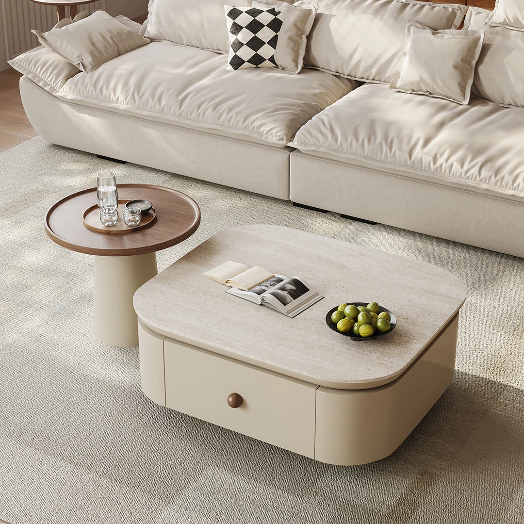 Meer Rectangle Coffee Table Set With Storage - Image 2