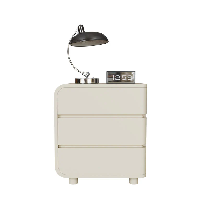 Meg Bedside Table, Cream - Image 5