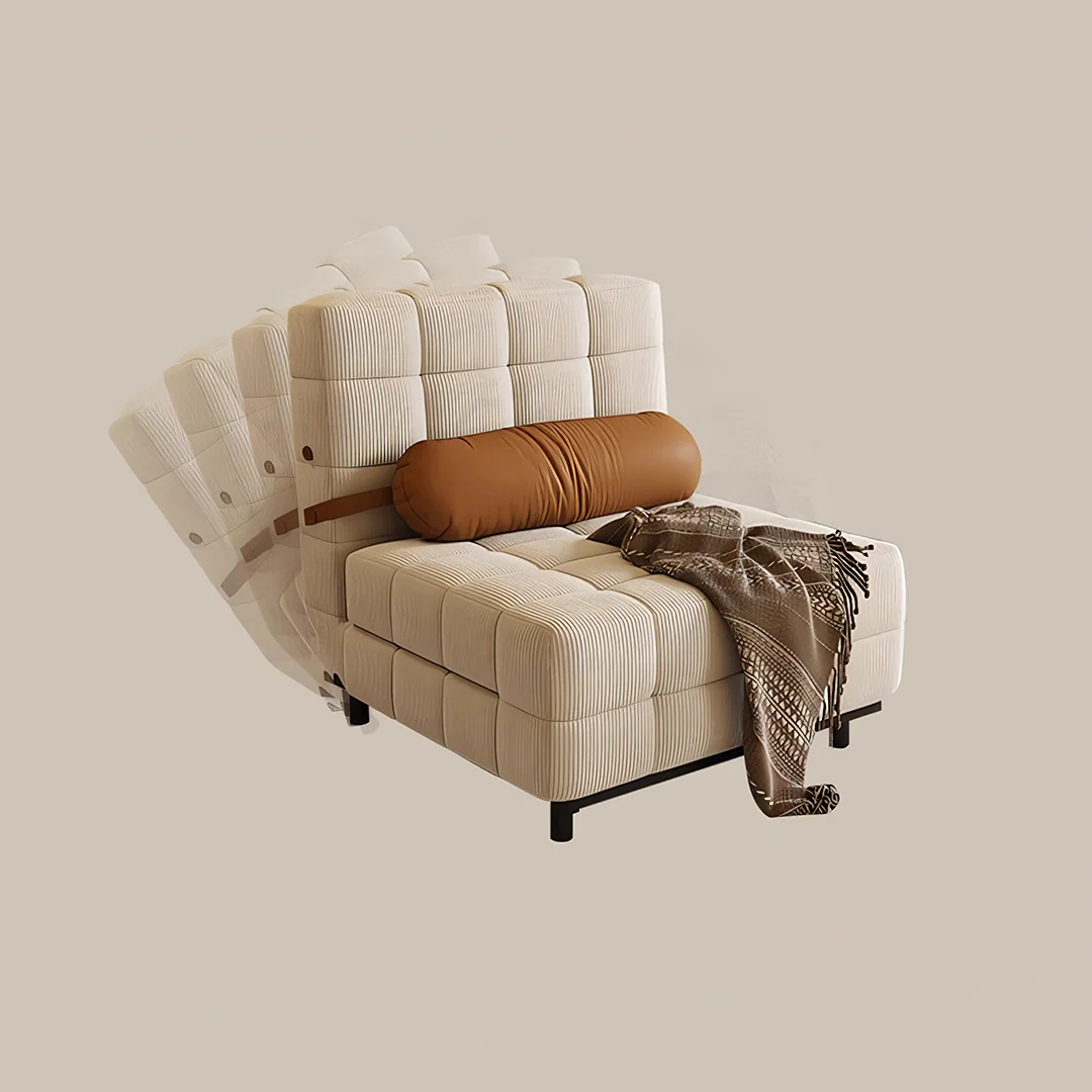 Mendez Single Sofa Bed, Two Seater Sofa Bed, Corduroy - Image 6