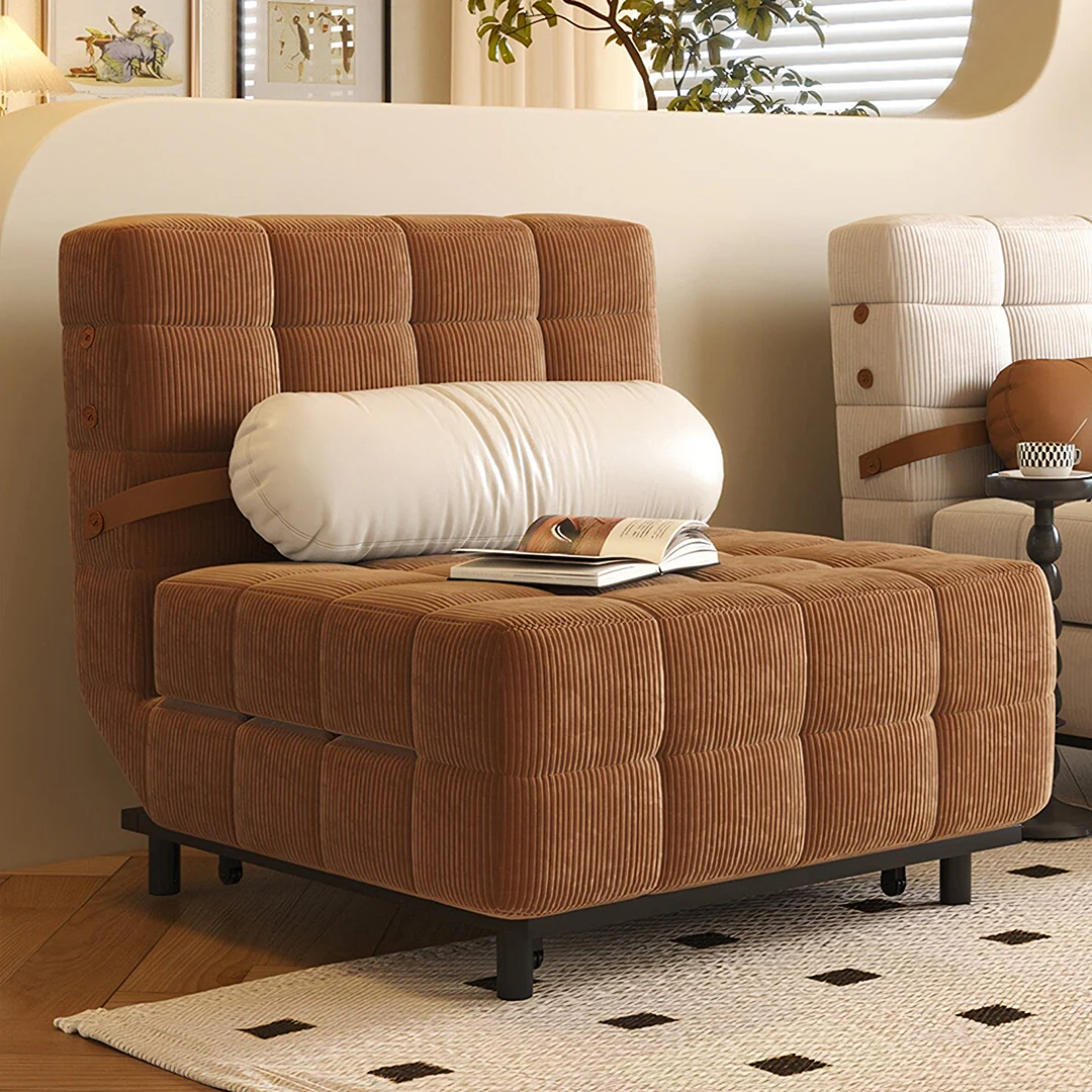 Mendez Single Sofa Bed, Two Seater Sofa Bed, Corduroy - Image 9