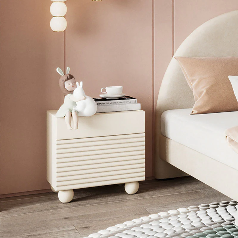 Minnie Bedside Table, Cream - Image 4