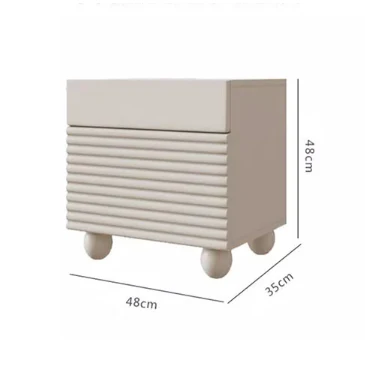 Minnie Bedside Table, Cream - Image 6