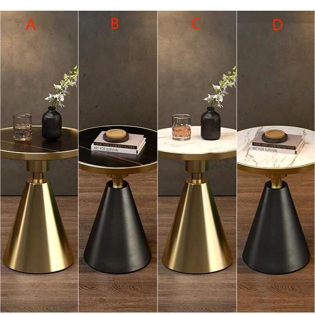 Modern Side Table, Black/ Gold - Image 5