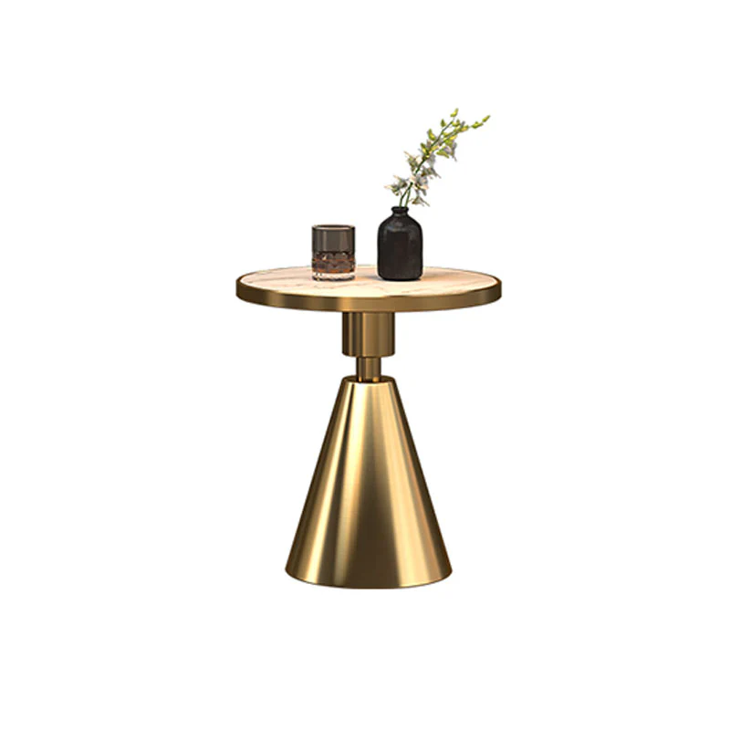 Modern Side Table, Black/ Gold - Image 6