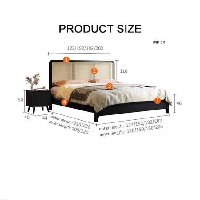 Monica Queen Size / King Size / Super King Size Bed, Storage Bed - Image 6