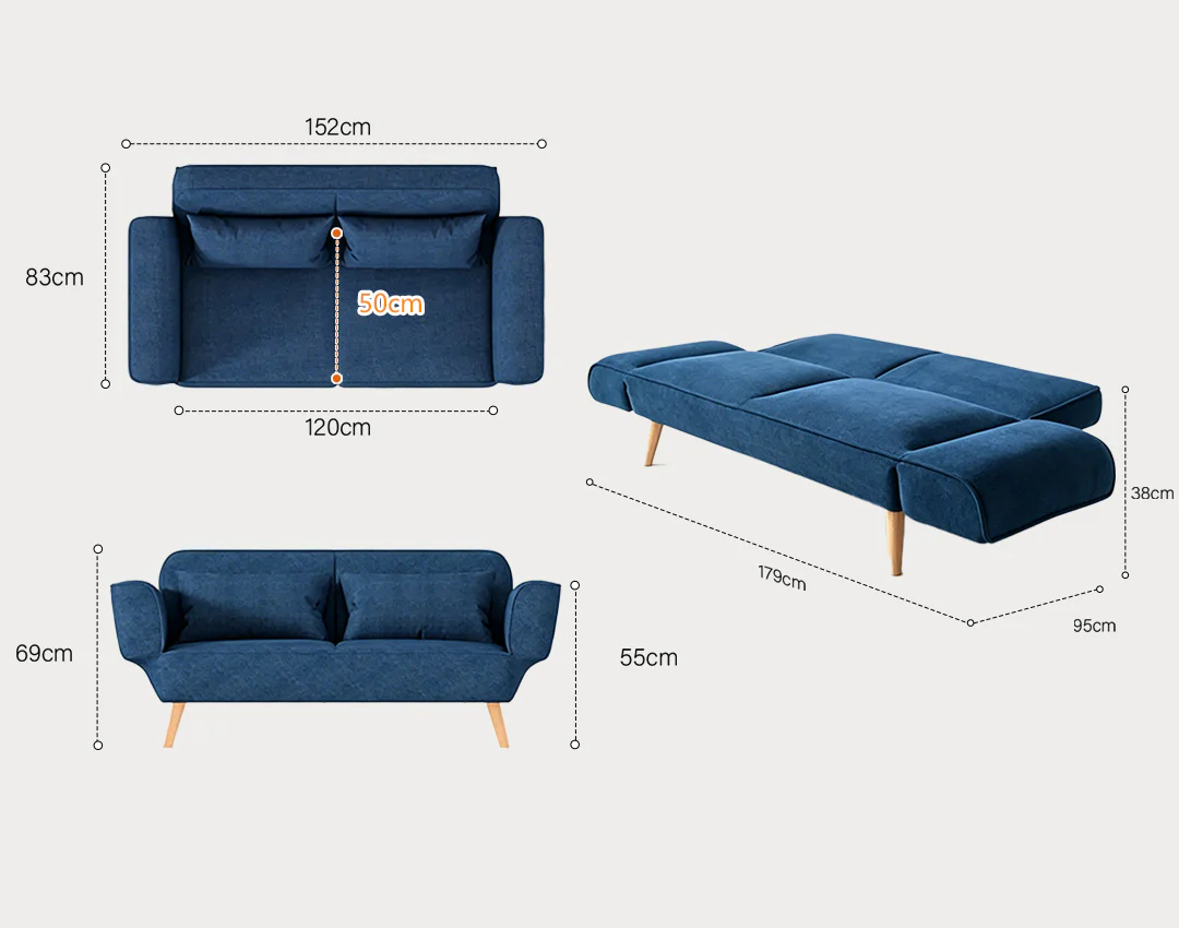 Morales  Foldable Sofa Bed, Kid Sofa Bed - Image 12