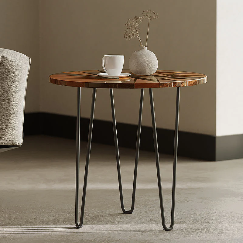 Morris Side Table, Walnut & Carbon Steel - Image 4