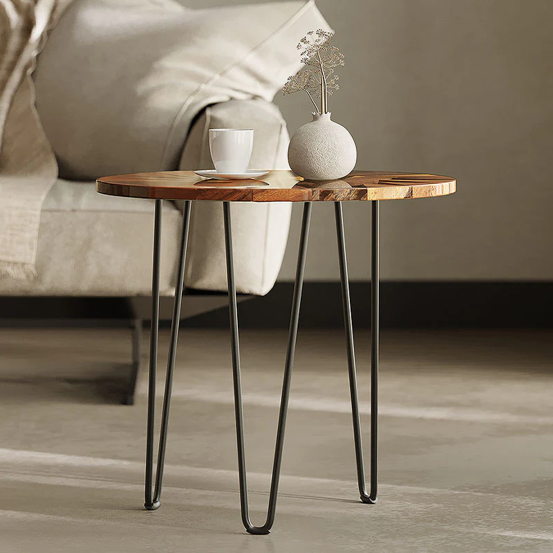 Morris Side Table, Walnut & Carbon Steel - Image 5