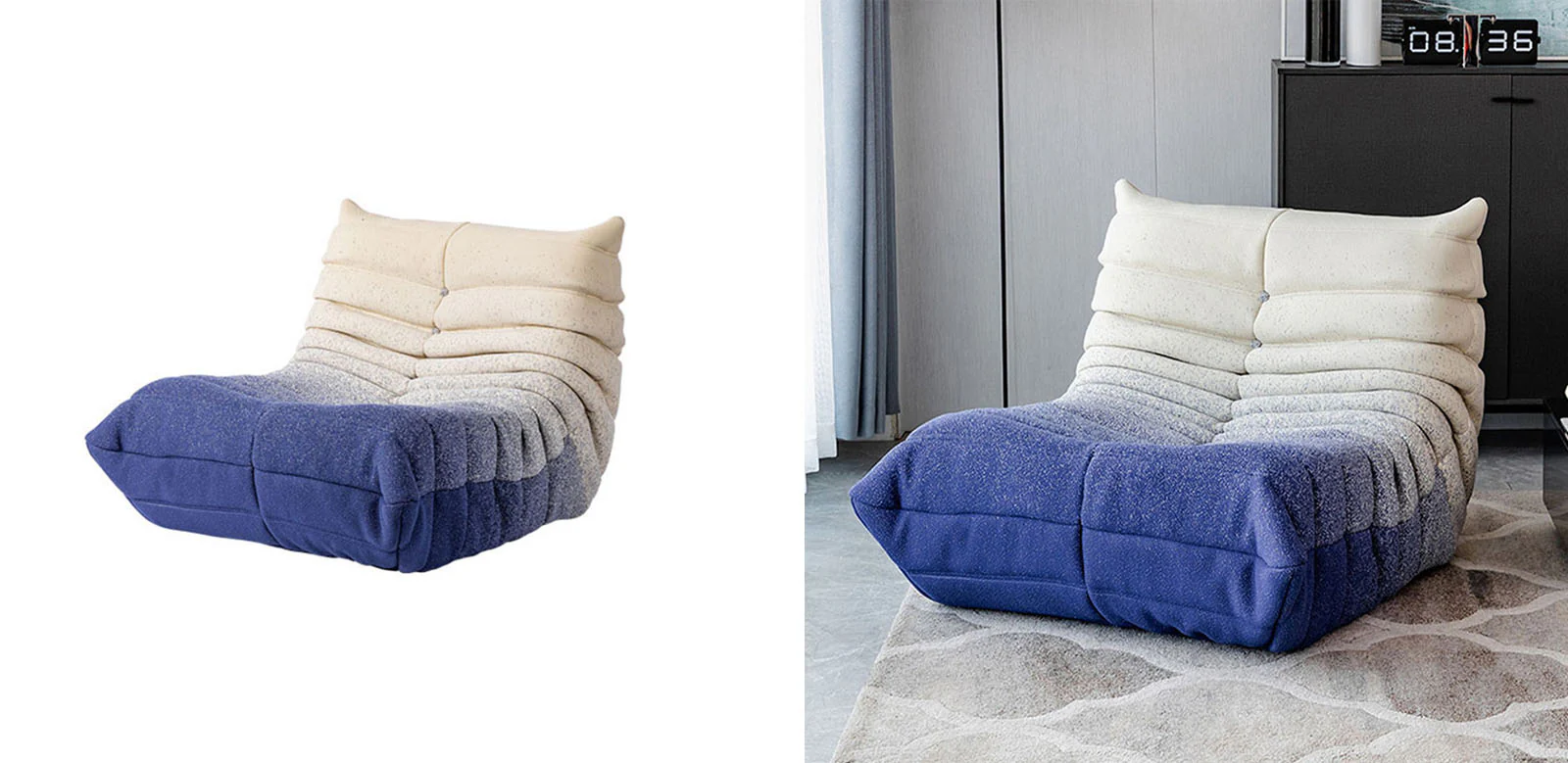 Naomi Gradient Large Settee Beanbag - Image 5