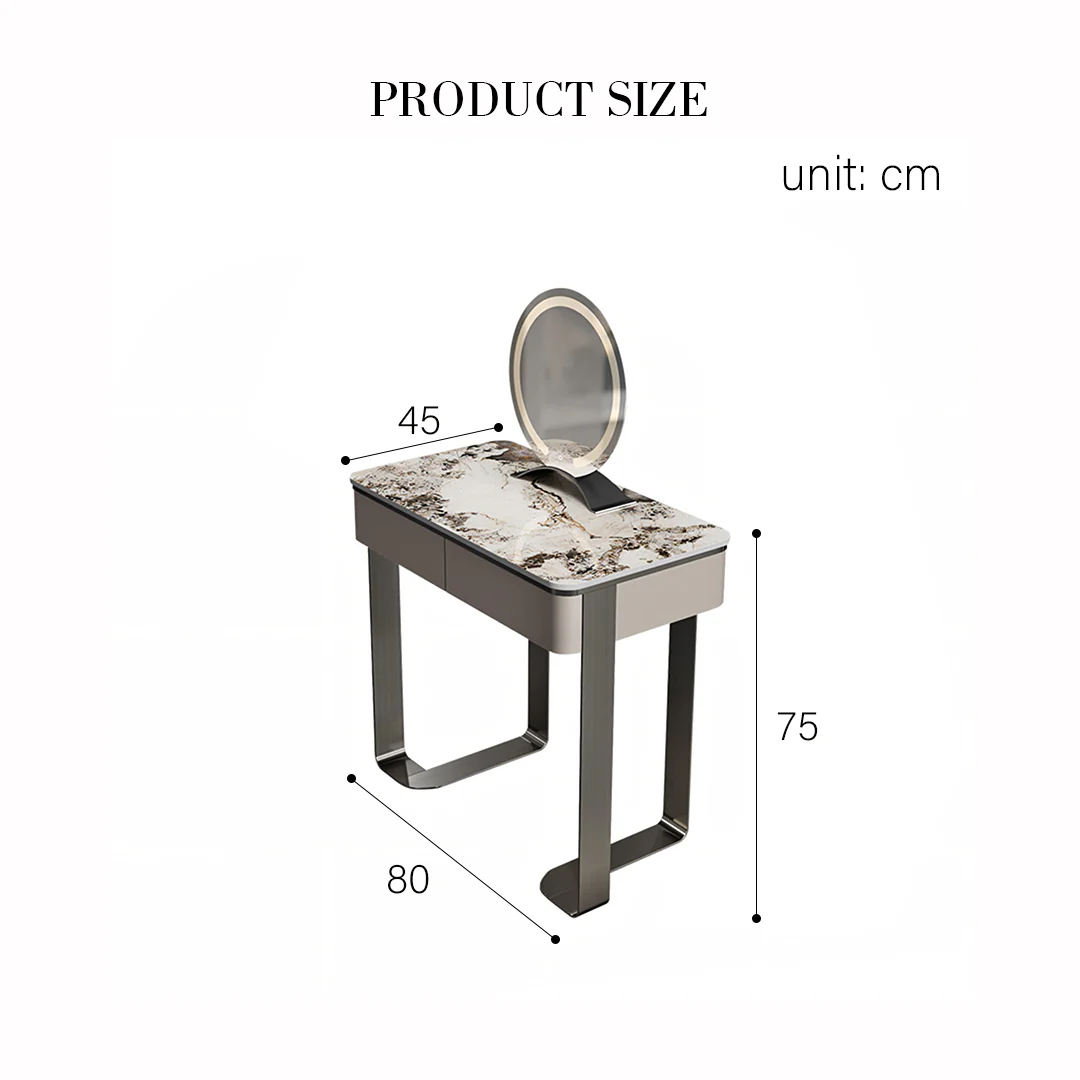 Napier Dressing Table With LED Mirror - Image 6