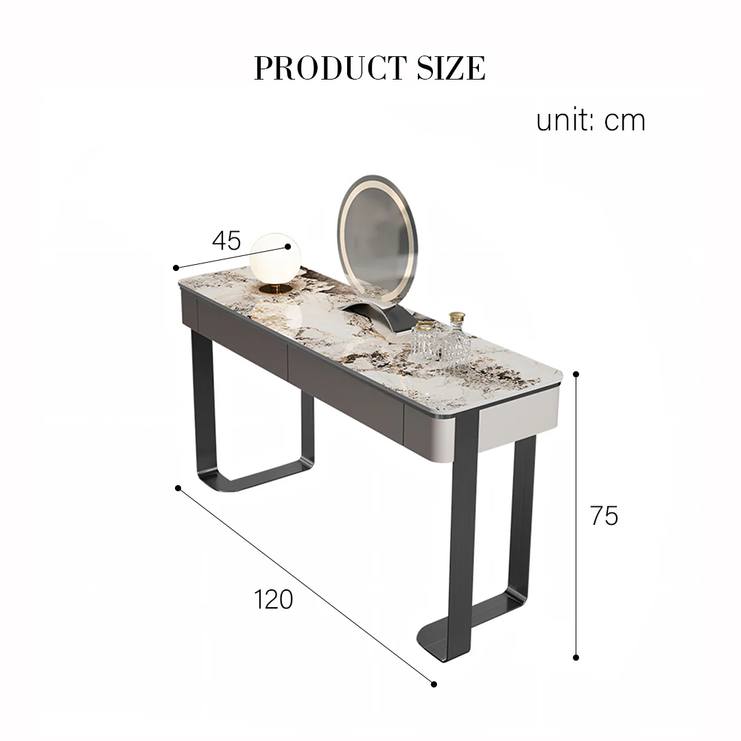 Napier Dressing Table With LED Mirror - Image 8