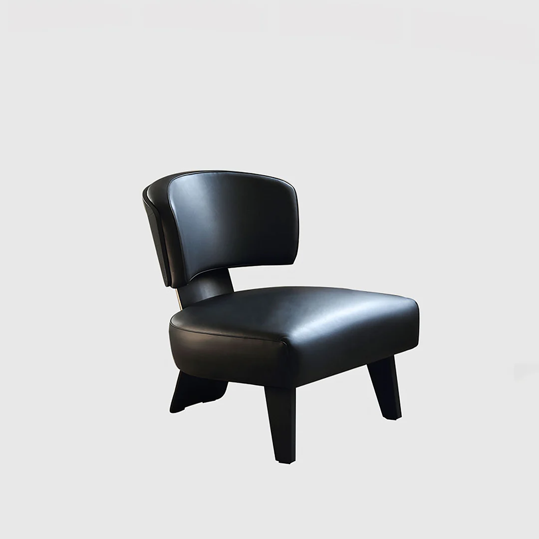 Nascimento Patterned Accent Chair, Black Armchair - Image 9