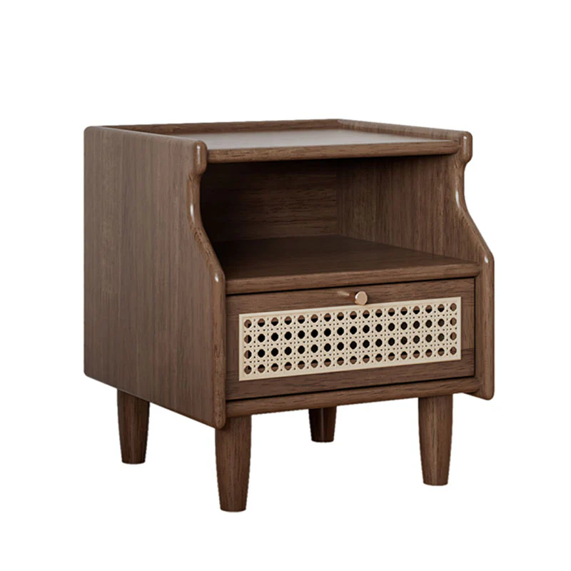 Nelson Bedside Table, Rubber Wood - Image 5