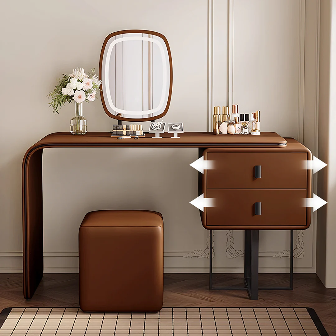 Rivera Dressing Table, Brown, More Colours Available - Image 2