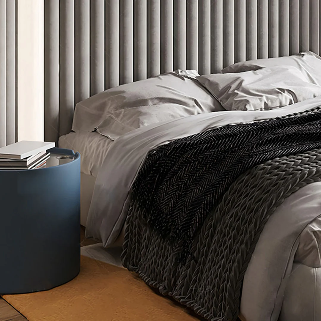 Soren King Size Bed, Super King Size, No Storage, Grey - Image 5