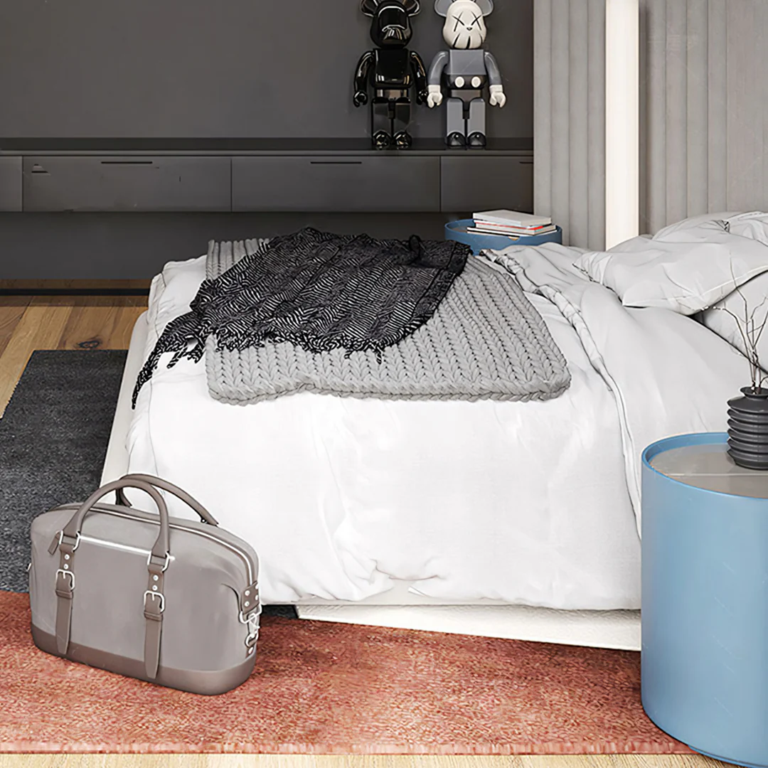 Soren King Size Bed, Super King Size, No Storage, Grey - Image 7