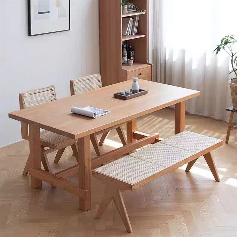 Noah Rattan Bench, Wood - Image 3