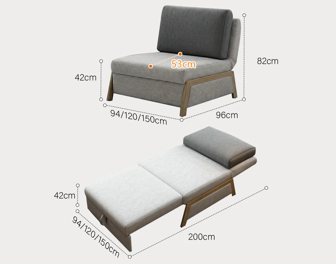 Nora Sofa Bed, Single Sofa Bed - Image 12