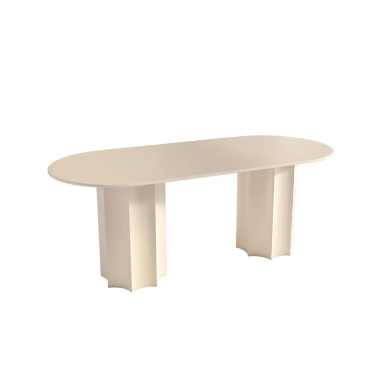 Nordic Style Dining Table Combination, White - Image 10
