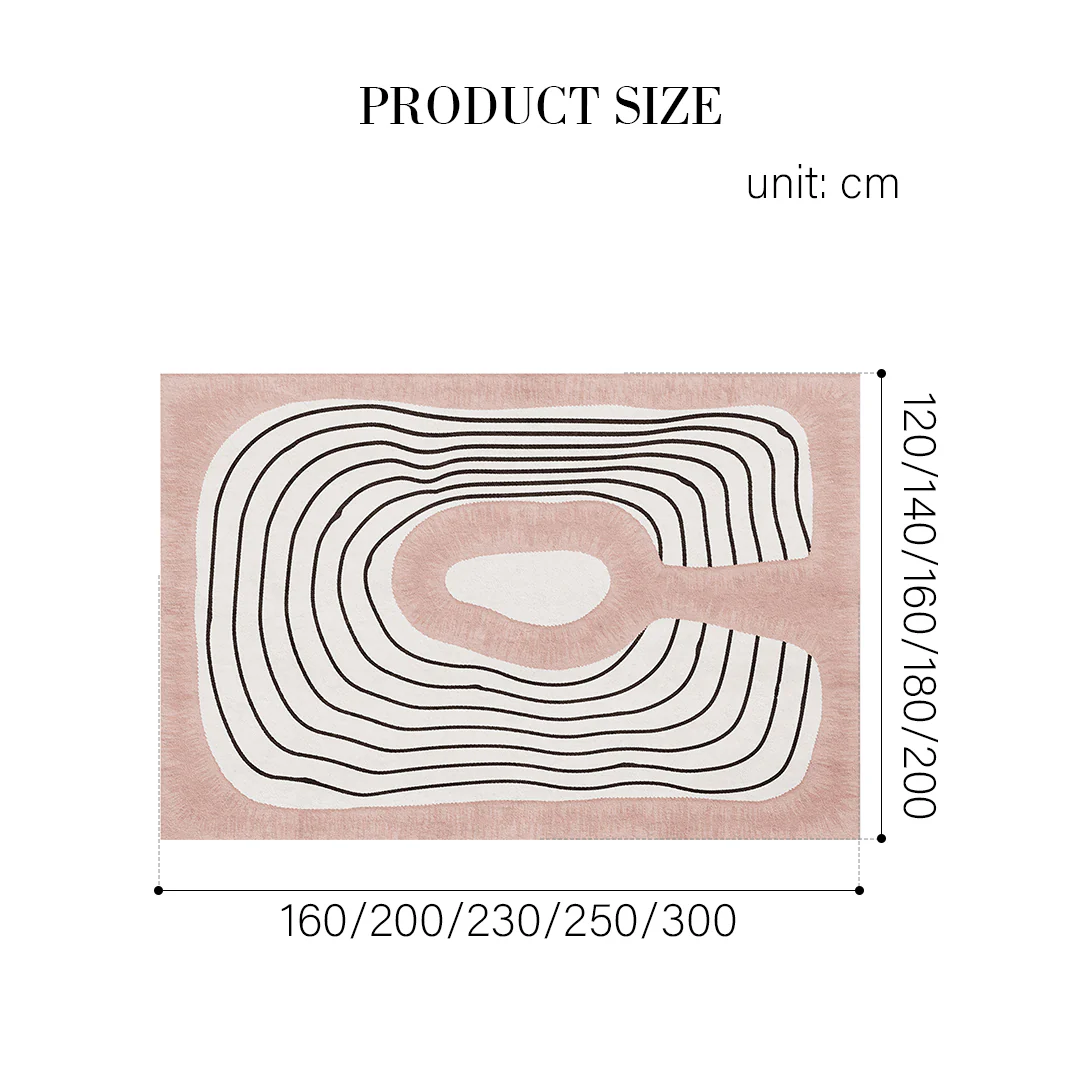 Nova Topo Blush Rug, Various Styles Available - Image 10
