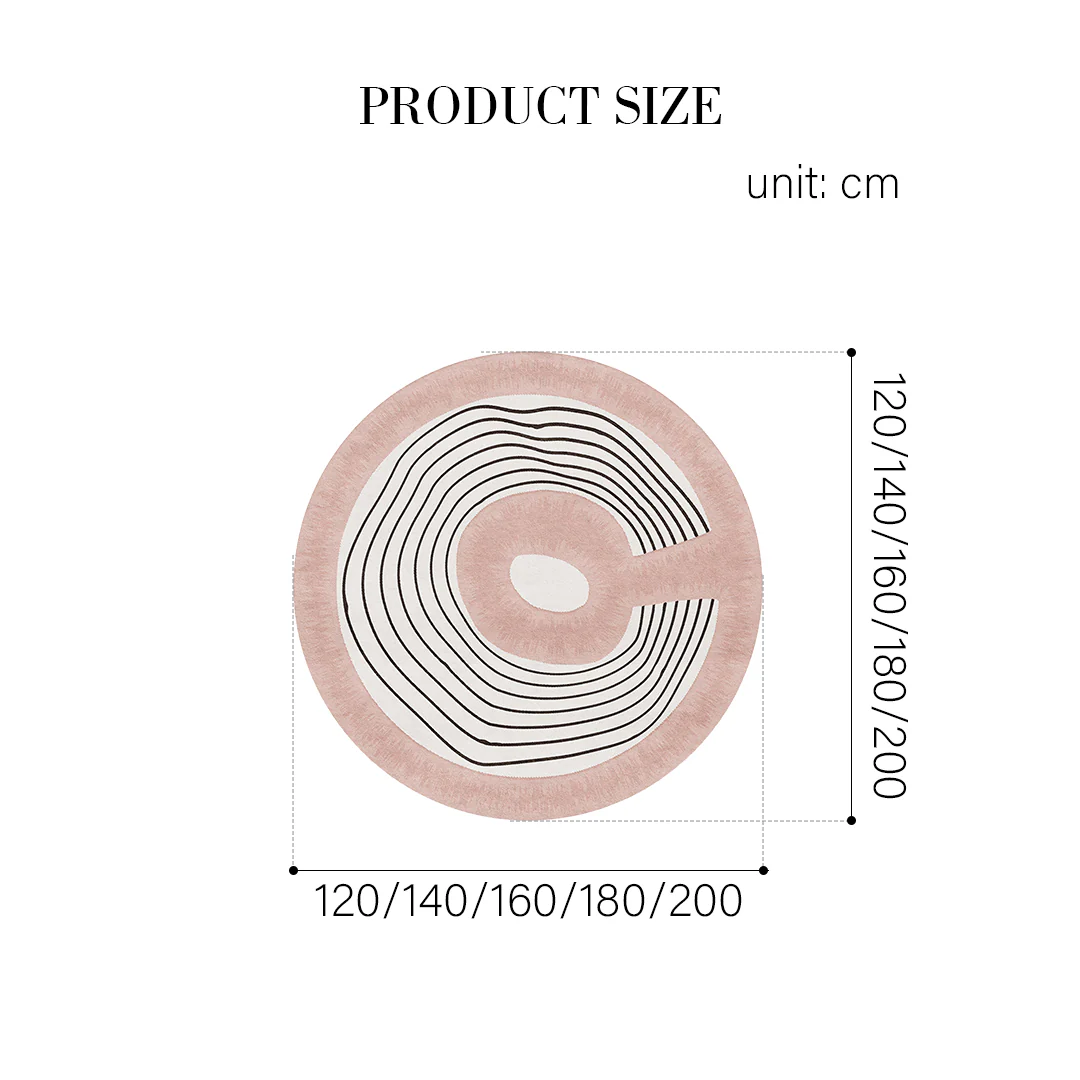 Nova Topo Blush Rug, Various Styles Available - Image 8