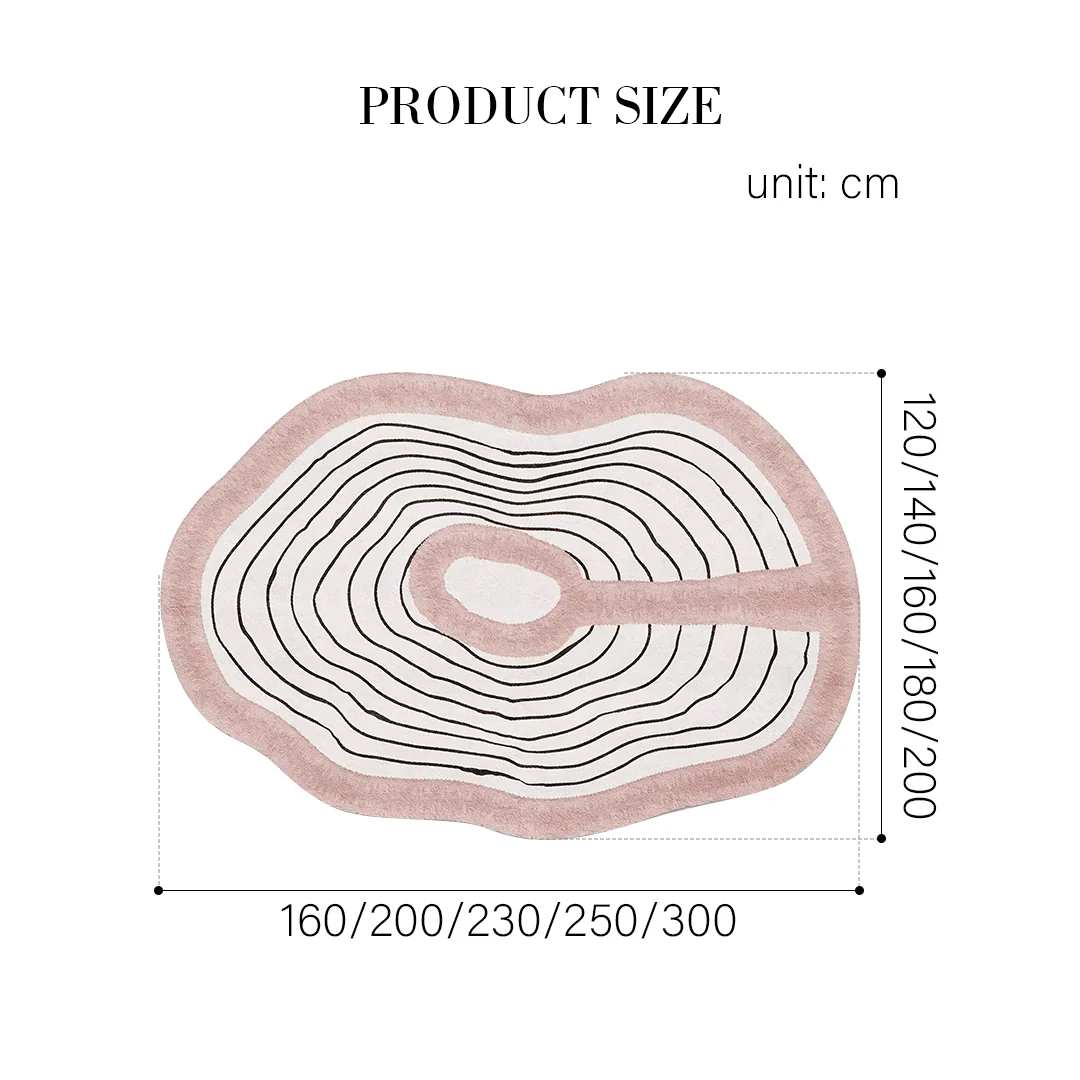 Nova Topo Blush Rug, Various Styles Available - Image 9