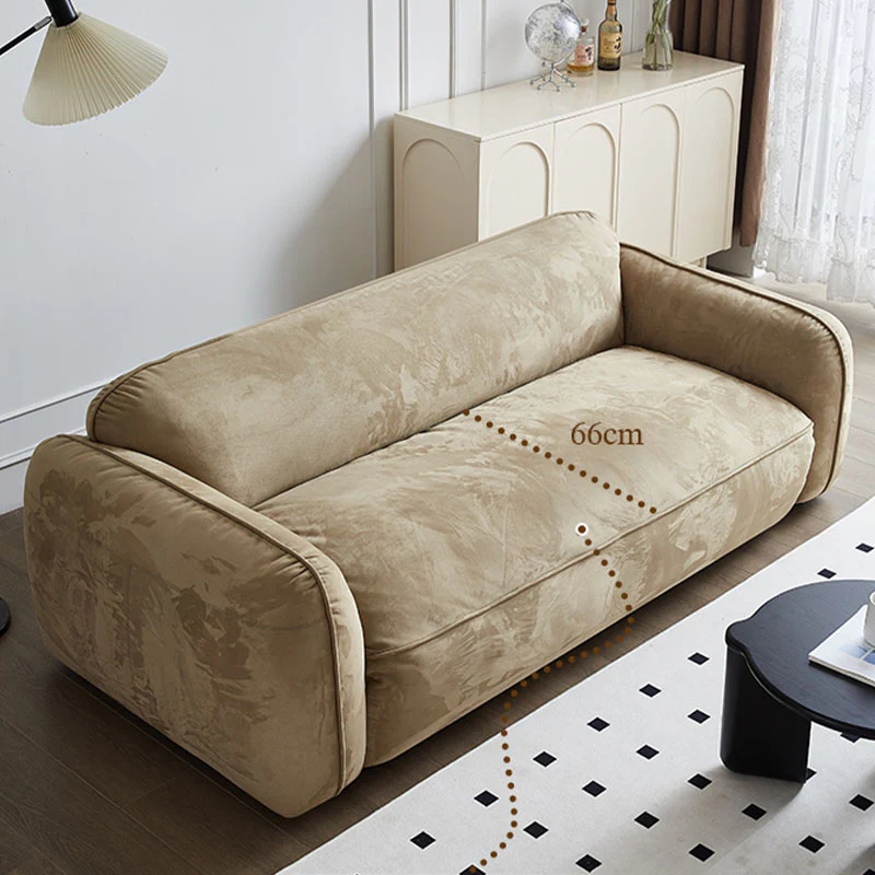 Ollie Two Seater Mini Sofa, Velvet - Image 3
