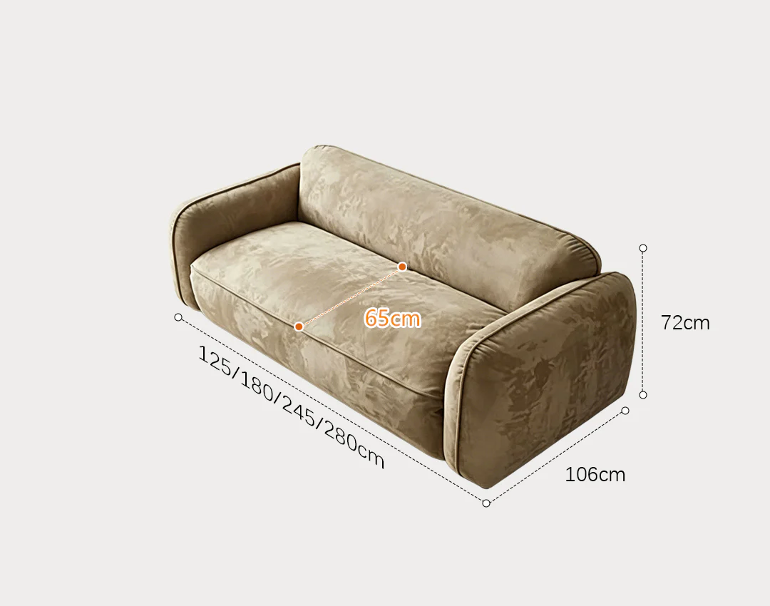Ollie Two Seater Mini Sofa, Velvet - Image 6