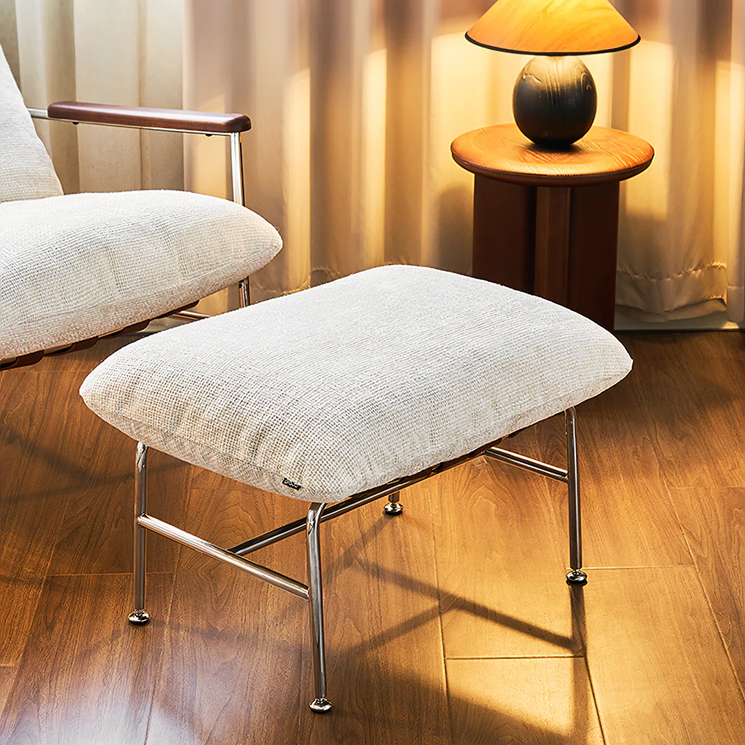 Orozco Lounge Chair With Ottoman, Chenille - Image 3