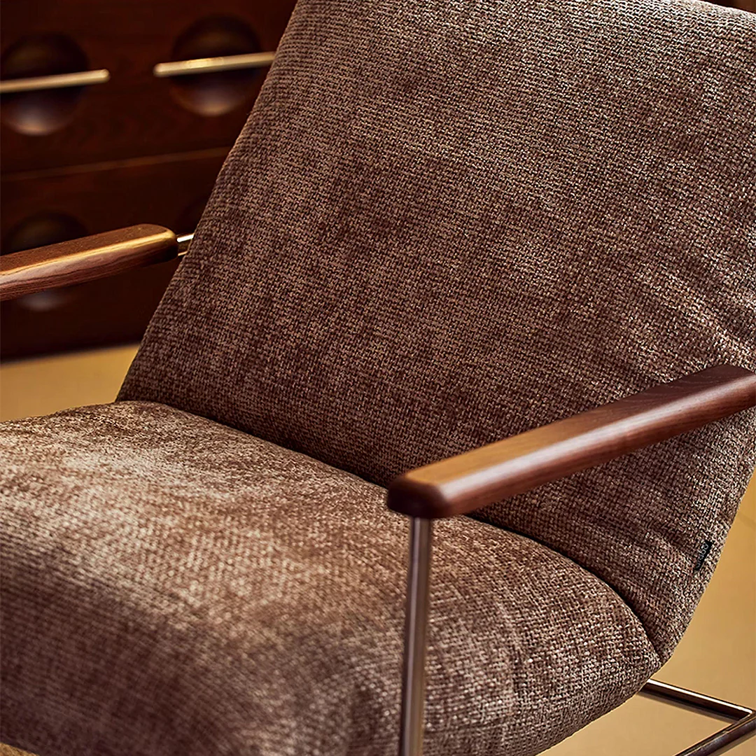 Orozco Lounge Chair With Ottoman, Chenille - Image 8