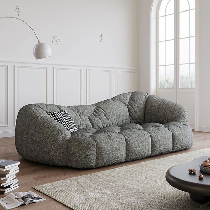 Owen Marshmallow Two Seater Sofa, OFF White, Real Leather - Image 3