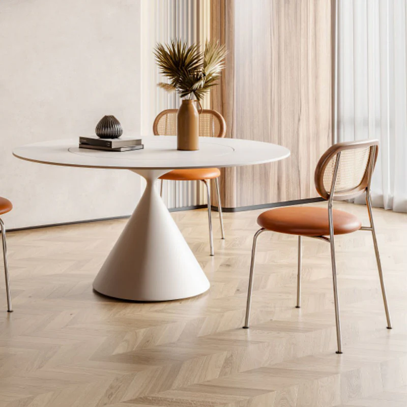 Ozzie Round Dining Table, White - Image 5