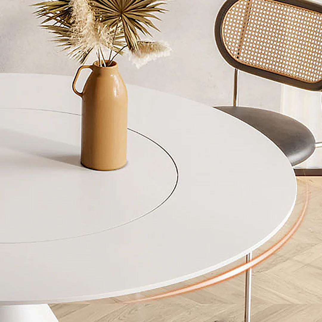 Ozzie Round Dining Table, White - Image 8