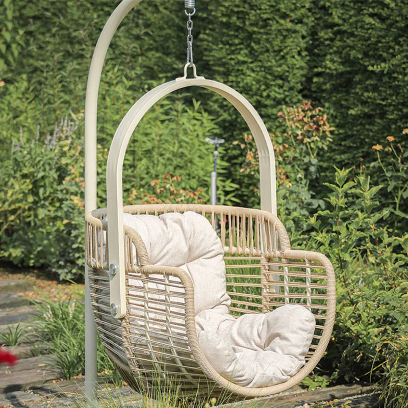 Paloma Rattan Garden Hanging Egg Chair with Stand, Indoor/ Outdoor Furniture - Image 3