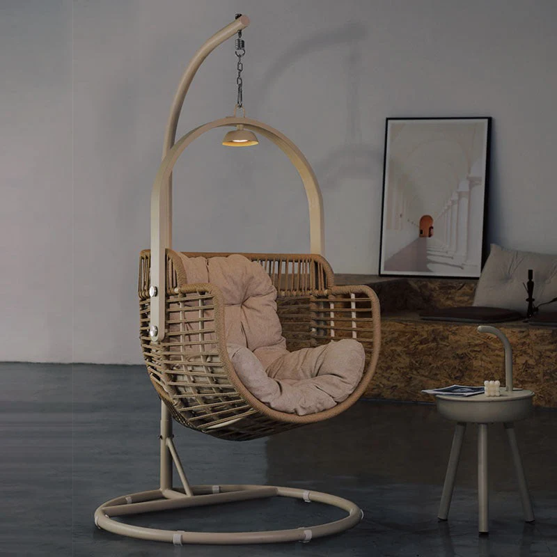 Paloma Rattan Garden Hanging Egg Chair with Stand, Indoor/ Outdoor Furniture - Image 6