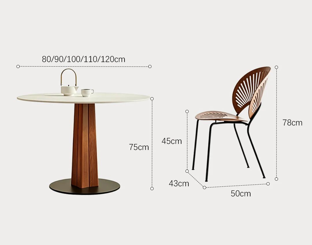 Percival White Round Dining Table - Image 7